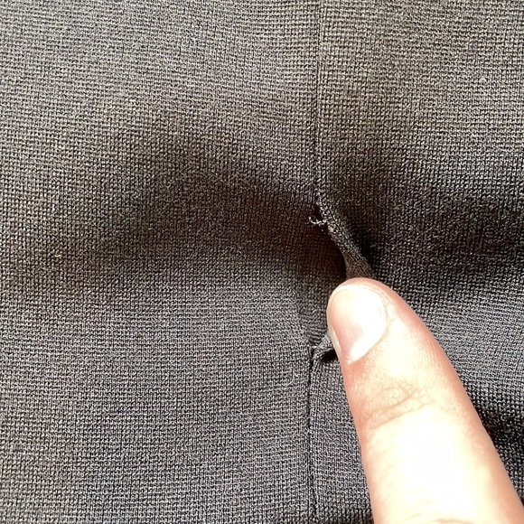 Theory striped lamb skin peplum top - Picture 7 of 12